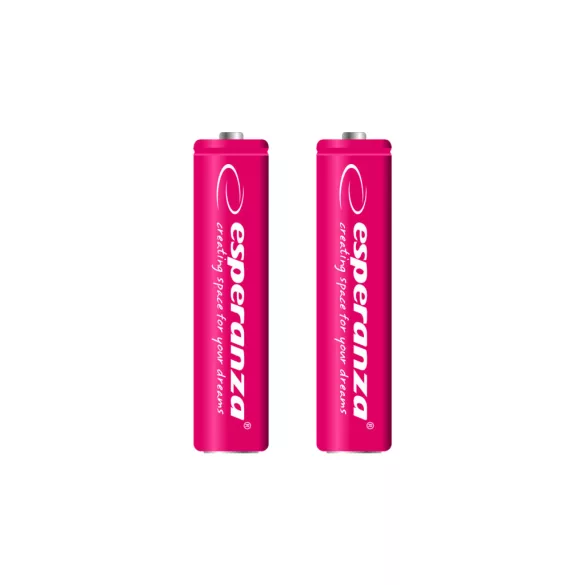 Esperanza újratölthető Ni-MH AAA akkumulátor 1000mAh 2 db piros