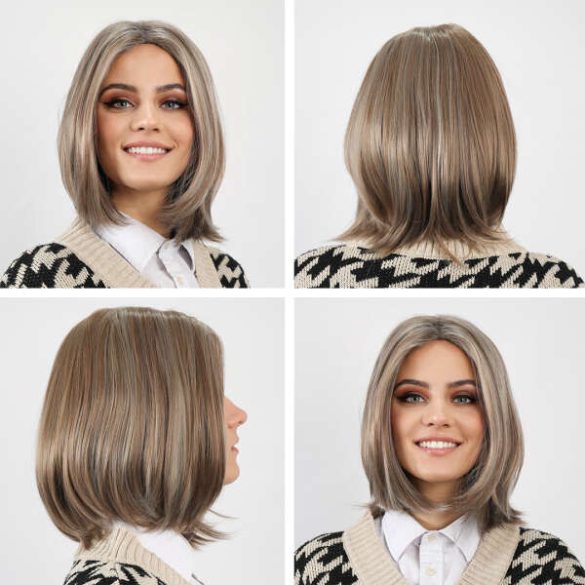Noelle	-	Modern karamell-szőke bob paróka