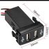 Autóba építhető dual USB port