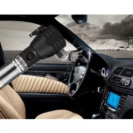   Napelemes zseblámpa biztonsági öv vágóval/ablaktörővel