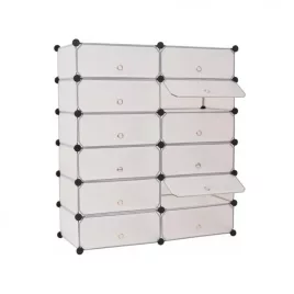 Műanyag elemes cipőtároló szekrény