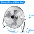 Dawoo ventilátor 220V (fekete)