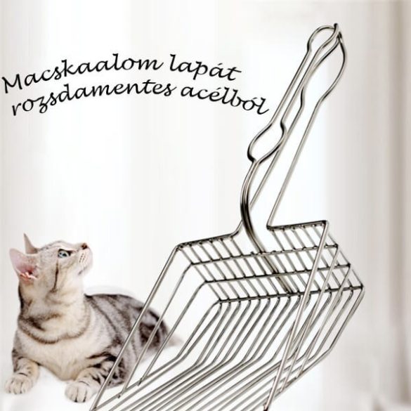 Macskaalom lapát rozsdamentes acélból