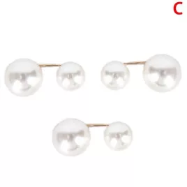 Elegáns dupla gyöngy bross