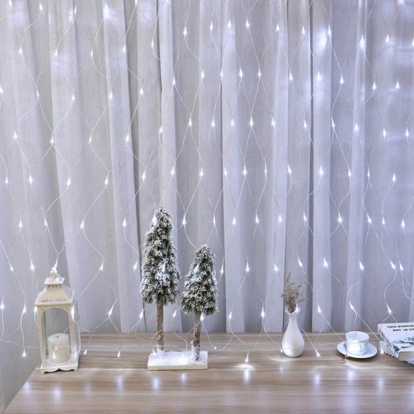 LED-es Karácsonyi Hálós Fényfüzér