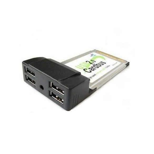 PCMCIA USB 2.0 CARD adapter 4 Port USB HUB laptophoz