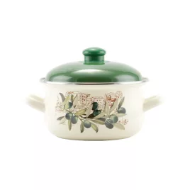 Oliva Zománcozott lábas 16 cm+fedő