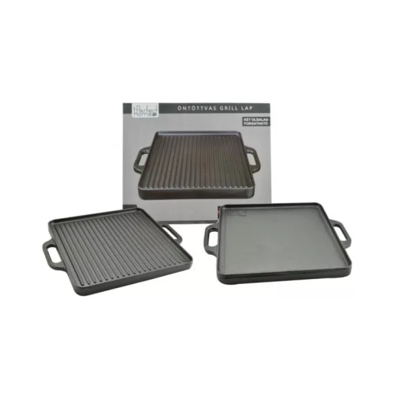 Öntöttvas Grill lap 2 oldalas 42*42 cm