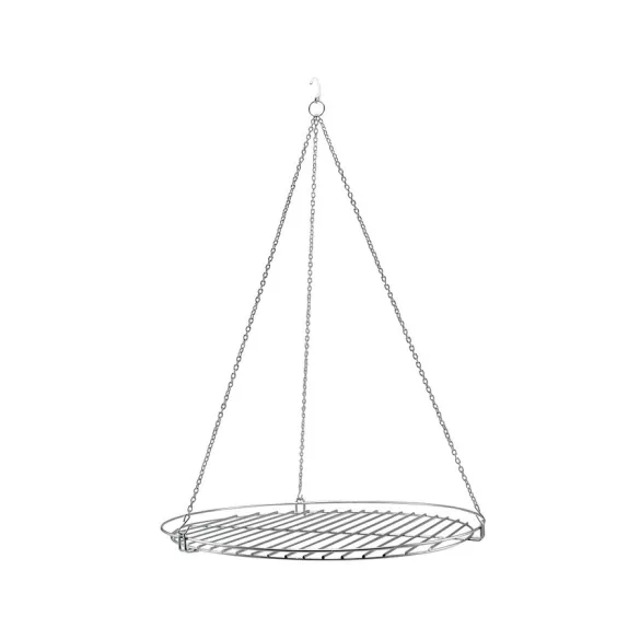 Perfect Home rozsdamentes grillrács lánccal 70 cm 13211