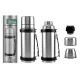 Perfect Home turista termosz rozsdamentes 1100 ml, két pohárral