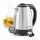 GOURMETMAXX rozsdamentes vízforraló 1,8L 1500W DS13704