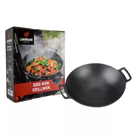   Landmann SELECTION zománcozott öntöttvas grill wok 15502-L