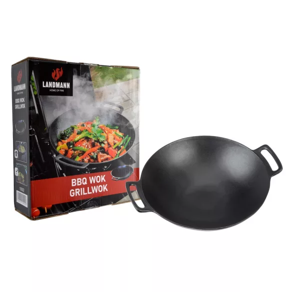Landmann SELECTION zománcozott öntöttvas grill wok 15502-L