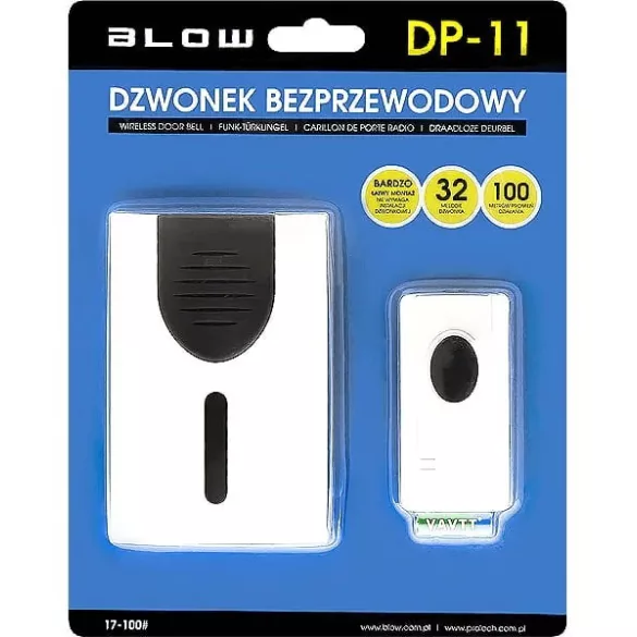 Vezeték nélküli csengő szett 32 dallammal