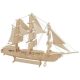 3D fa hajó puzzle