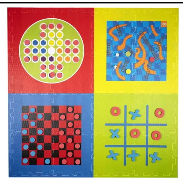 4 az 1 -ben játszószőnyeg (36 db -os készlet, 30,5 x 30,5 x 5 cm)