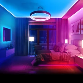   RGB LED szalag érintős távirányítóval (100+ program, 5 méteres)
