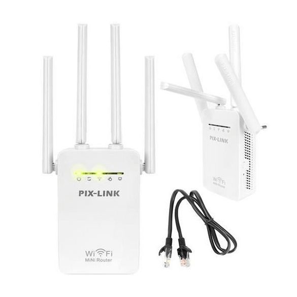 WiFi jelerősítő, WiFi repeater, jelismétlő (Pix-Link)