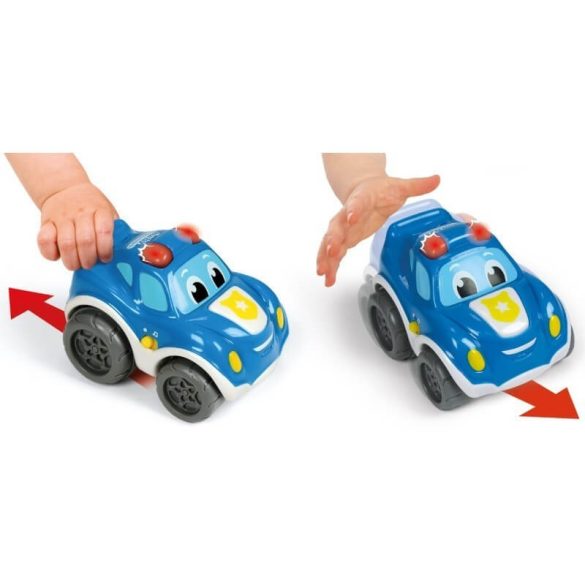 Baby játék rendőrautó felhúzható, fény- és hangeffektekkel