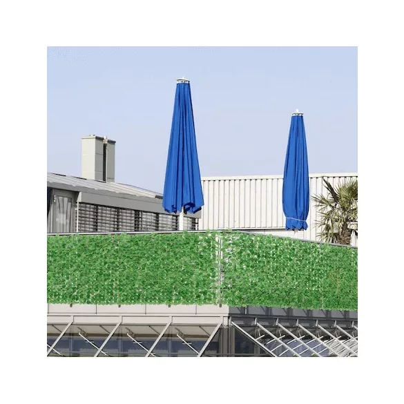 Levéllel borított kerítés elválasztó - (100 × 4 × 300 cm)