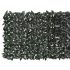 Levéllel borított kerítés elválasztó - (sötétzöld - 100 × 4 × 300 cm)