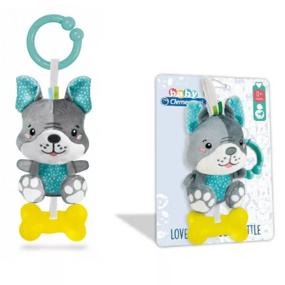 Kutyás csörgő, rágóka gyerekeknek