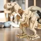 T-rex dínó interaktív fa puzzle