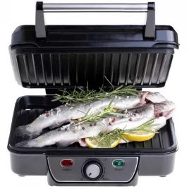   Mesko MS 3050 elektromos grillsütő, teljesítmény 2500 W, fekete