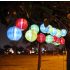 Party lampion, 10 LED-es, elemes