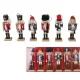 Fa Diótörők dekor figura (6 darabos - 12,5cm)