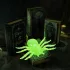 Foszforeszkáló pók szett - halloween-i dekoráció (2 darabos csomag)