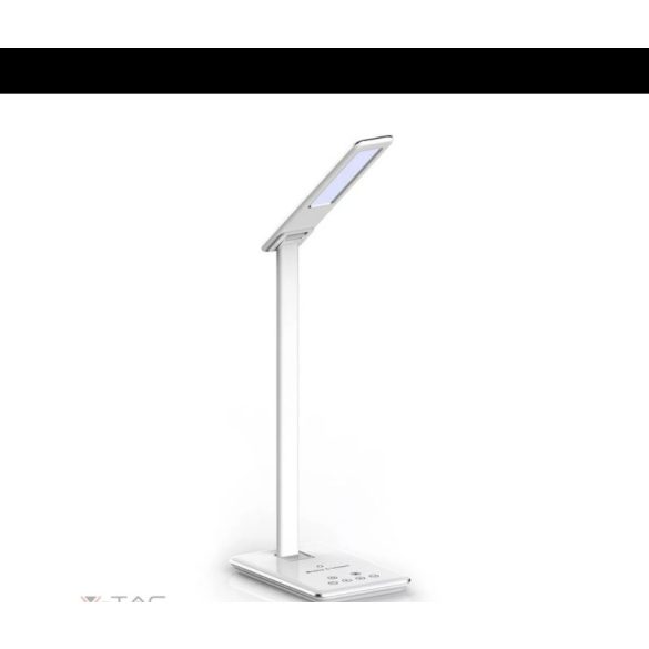 V-tac LED asztali lámpa vezetéknélküli töltővel