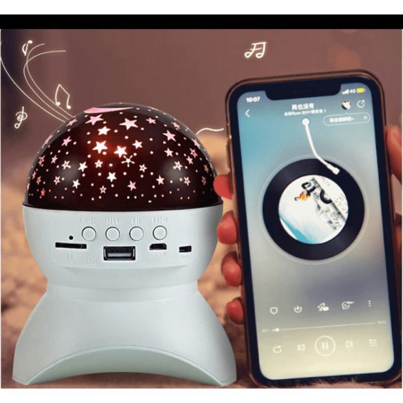 LED projektor beépített Bluetooth hangszóróval