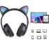 Cicafüles RGB Bluetooth fejhallgató