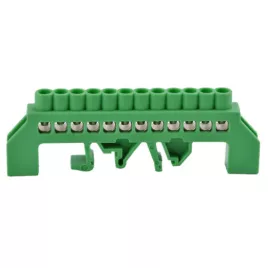 Orno PE szigetelésű sorkapocs, 12 vezeték, zöld