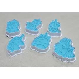 Unikornis süteménykiszúró forma, 6 db