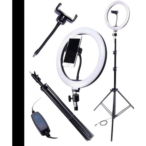 Ring Light Selfie - 60W LED-es állványos Körlámpa