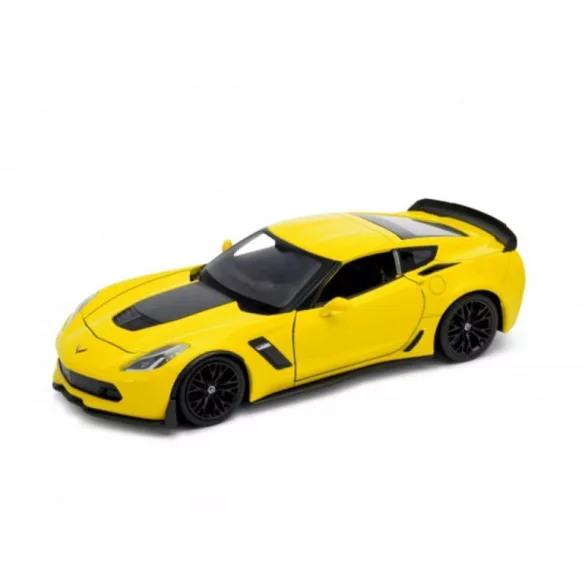 Welly - Chevrolet Corvette Z06 2017 sárga kisautó (1:24)