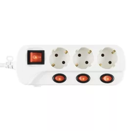   Somogyi Home Hálózati elosztó, kapcsolós (NVK 03K-3/WH/1,5)