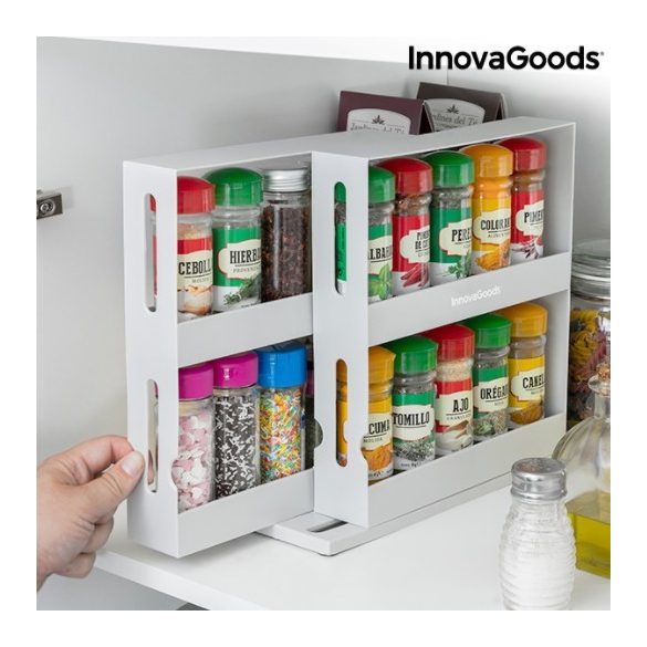 InnovaGoods csúsztatható és forgatható fűszerrendező
