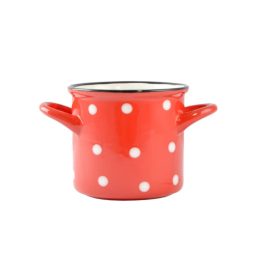   Perfect Home - Piros pöttyös kerámia leveses tál (385 ml)