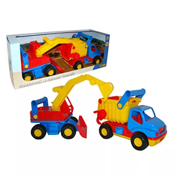 Wader ConsTruck rakodó szett gyerekeknek