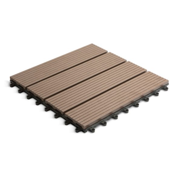 WPC padlóburkolat - 4 léces - 30 x 30 cm