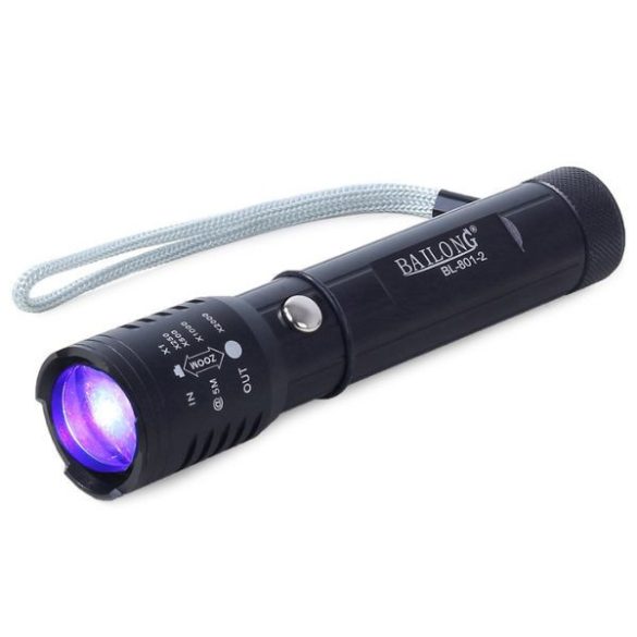 Taktikai zseblámpa - CREE XP-E Q5 UV LED
