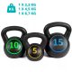 Kettlebell szett, 3 db-os