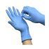 100 darab latex mentes, antiallergén nitril kesztyű - kék, M