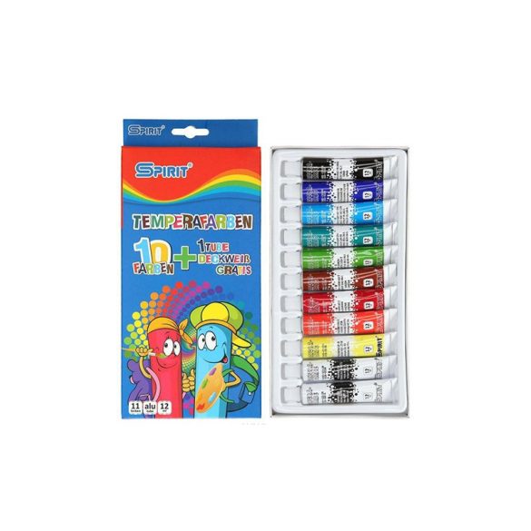 Színes tempera készlet - 11 db