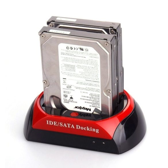 USB 2.0 2.5/3.5 SATA merevlemez HDD dokkoló  