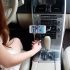 Vezeték nélküli bluetooth transmitter mobiltelefon tartóval LCD kijelzővel