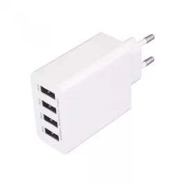 USB hálózati töltő, 4x3.1A, SUM 5A